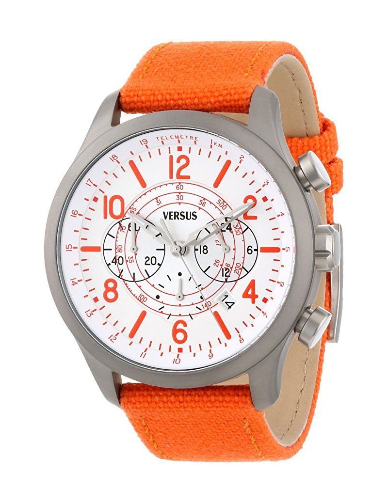 versace orange watch